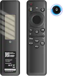 VINABTY - Replaced Solar Remote BN59-01455A Fits for Samsung TV NEO QLED Crystal UHD OLED S95C LS03D QN55/60/65/70/80/85/90 - Black