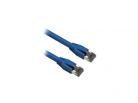 Front. Nippon Labs - Nippon Labs Cat8 RJ45 35FT 40Gbps 2000MHz S/FTP Ethernet Cable (Blue).