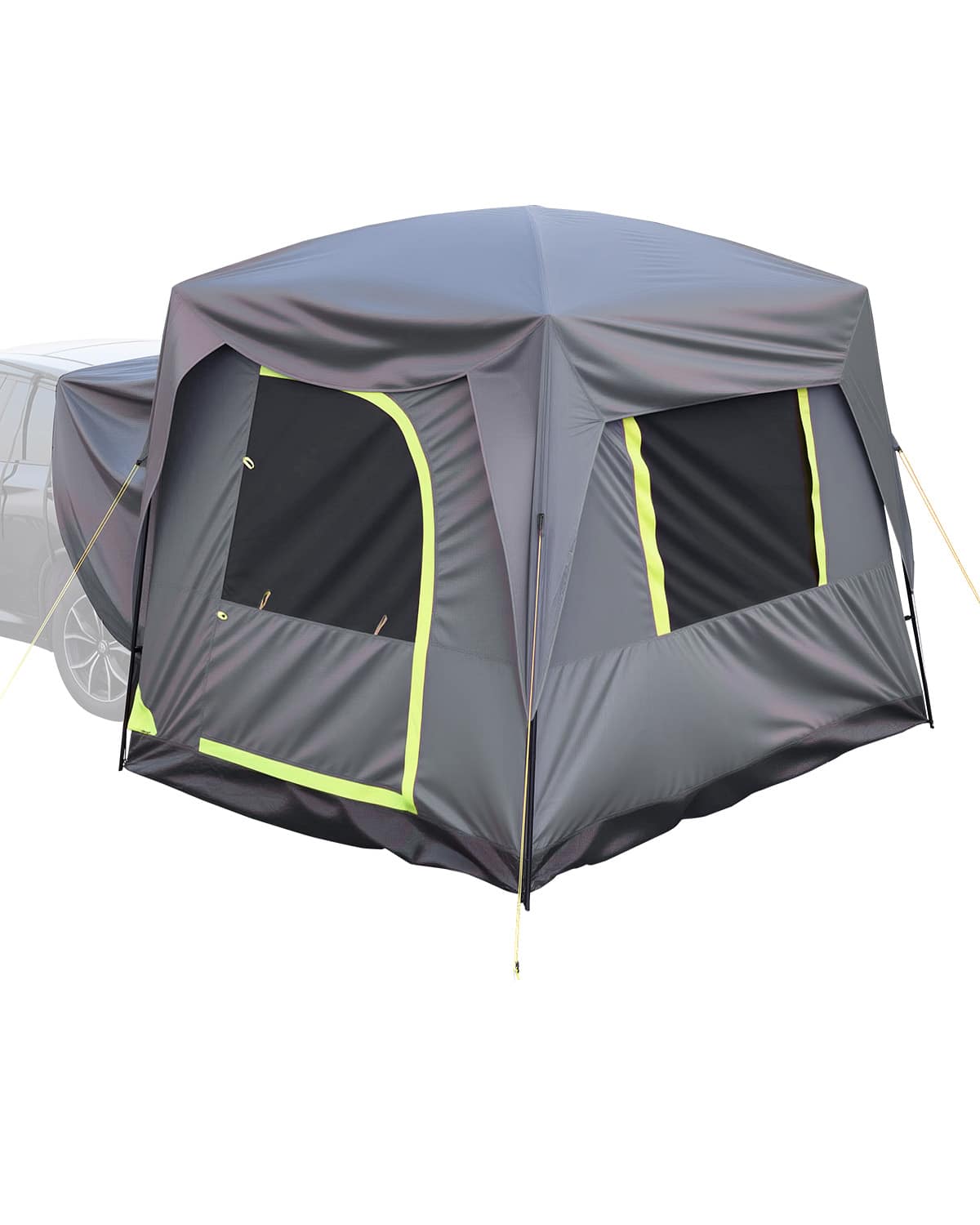 VEVOR - SUV Tent for Camping, 10FT L x 8FT W, Waterproof PU2000mm Spacious Double Layer Design for 5-8 Person, SUV Camping Tent - Gray