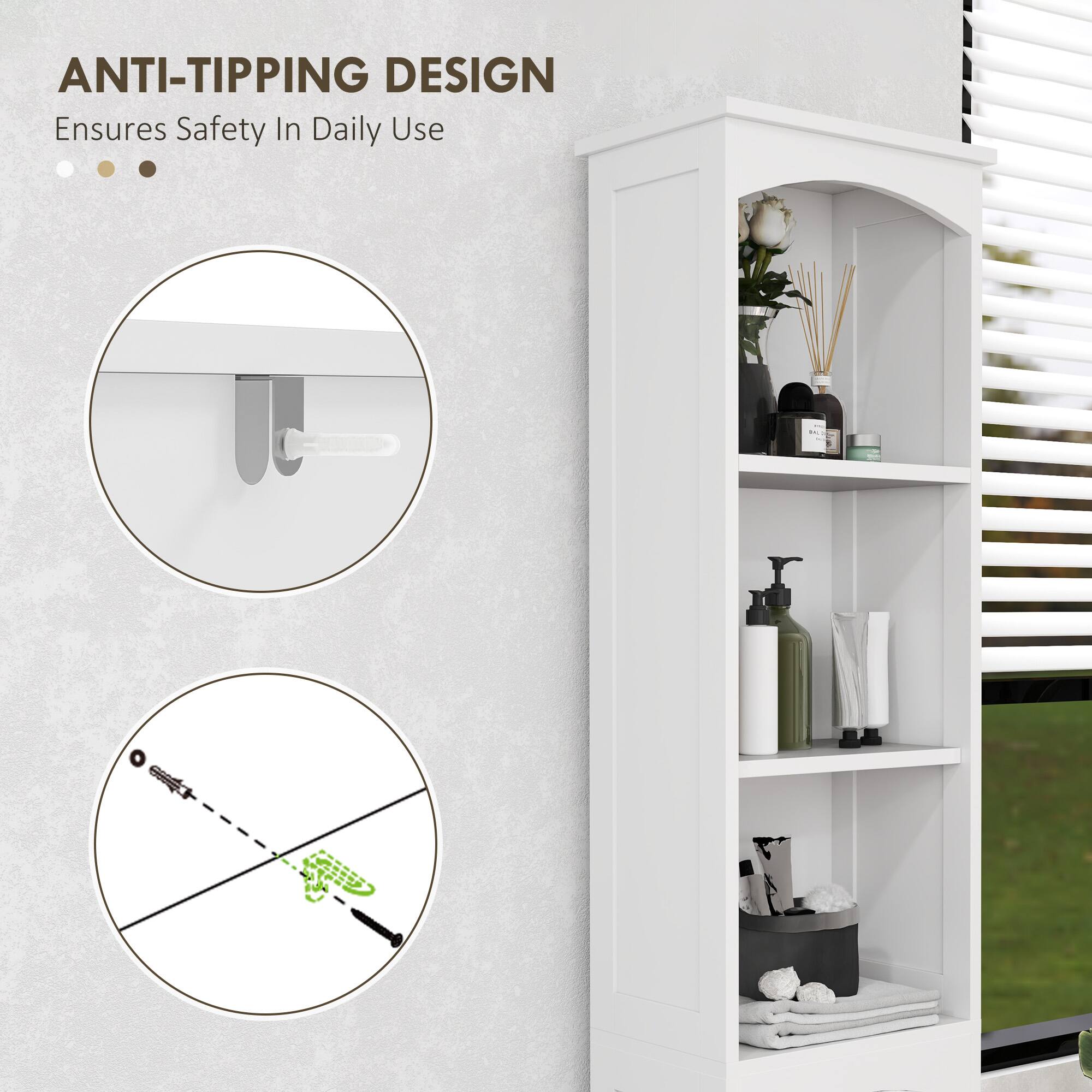 ANTI-TIPPING DESIGN
Ensures Safety In Daily Use