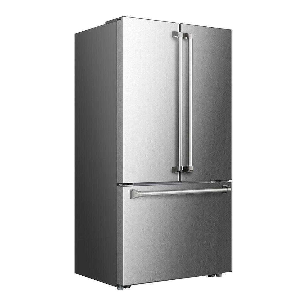 Alt View 4. Verona - Verona 36 in. Counter-Depth French Door Refrigerator with 20.2 cu. ft. Storage Capacity (Stainless Steel) - Stainless Steel.