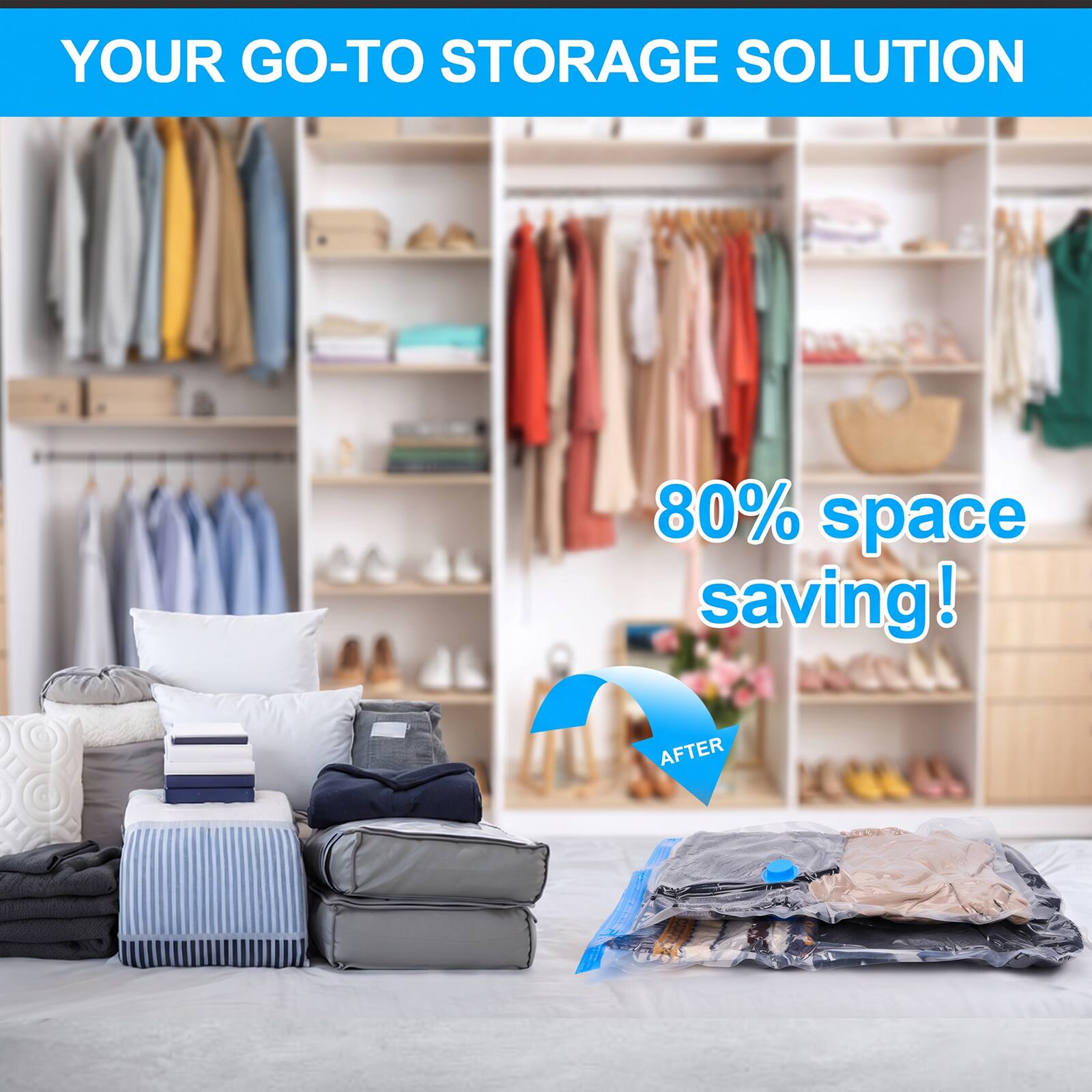 YOUR GO-TO STORAGE SOLUTION  
80% space saving!  
AFTER