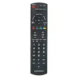 VINABTY - New N2QAYB000321 Replaced Remote Fits for Panasonic Plasma LCD HDTV TCL26X1 TCL32G1 TCL32S1 TCL32X1 TCL37G1 TCL37S1 - Black