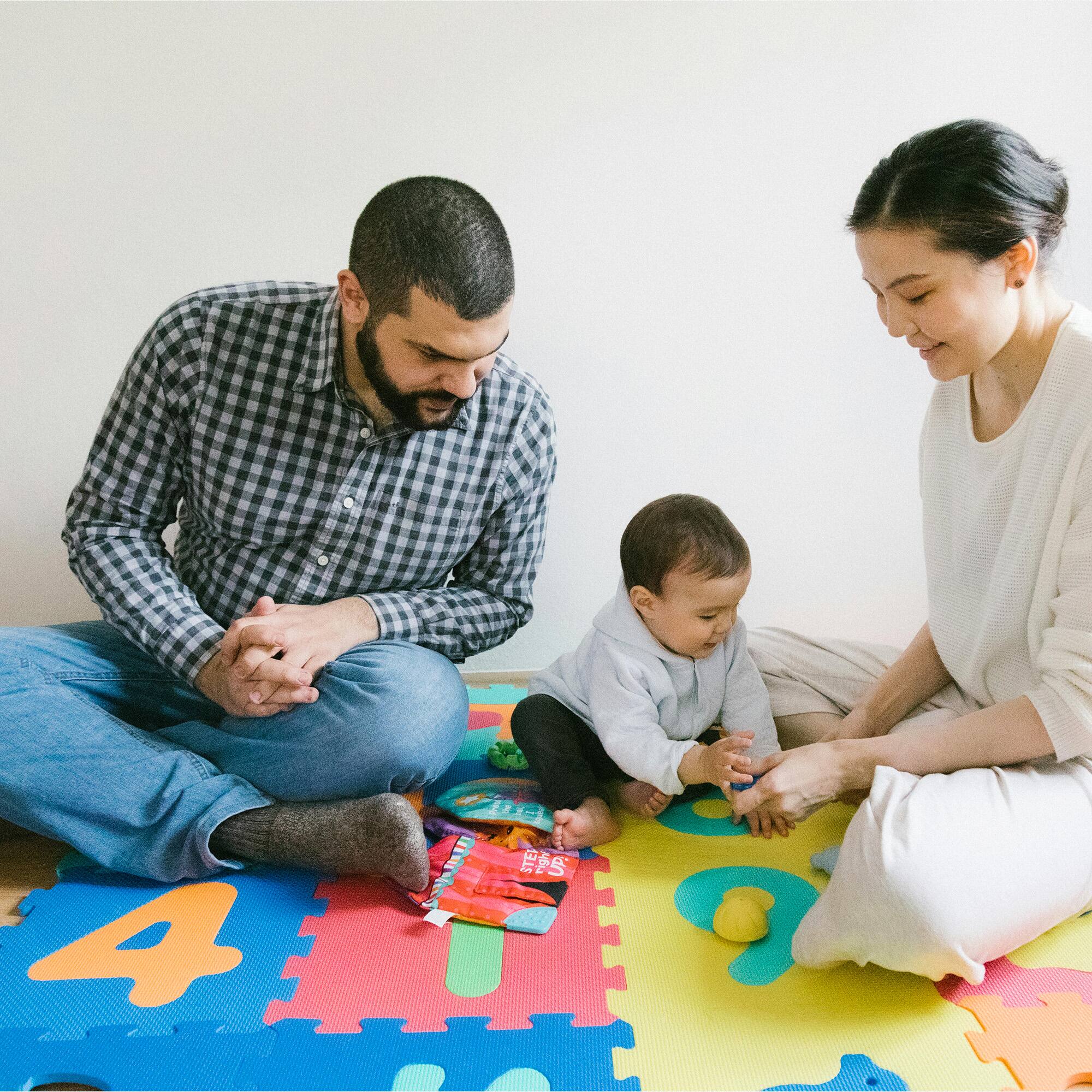 Alt View 3. BalanceFrom Fitness - BalanceFrom 9 Color Thick Interlocking Letter Puzzle Foam Exercise Play Mats, 36 - Multi-color.