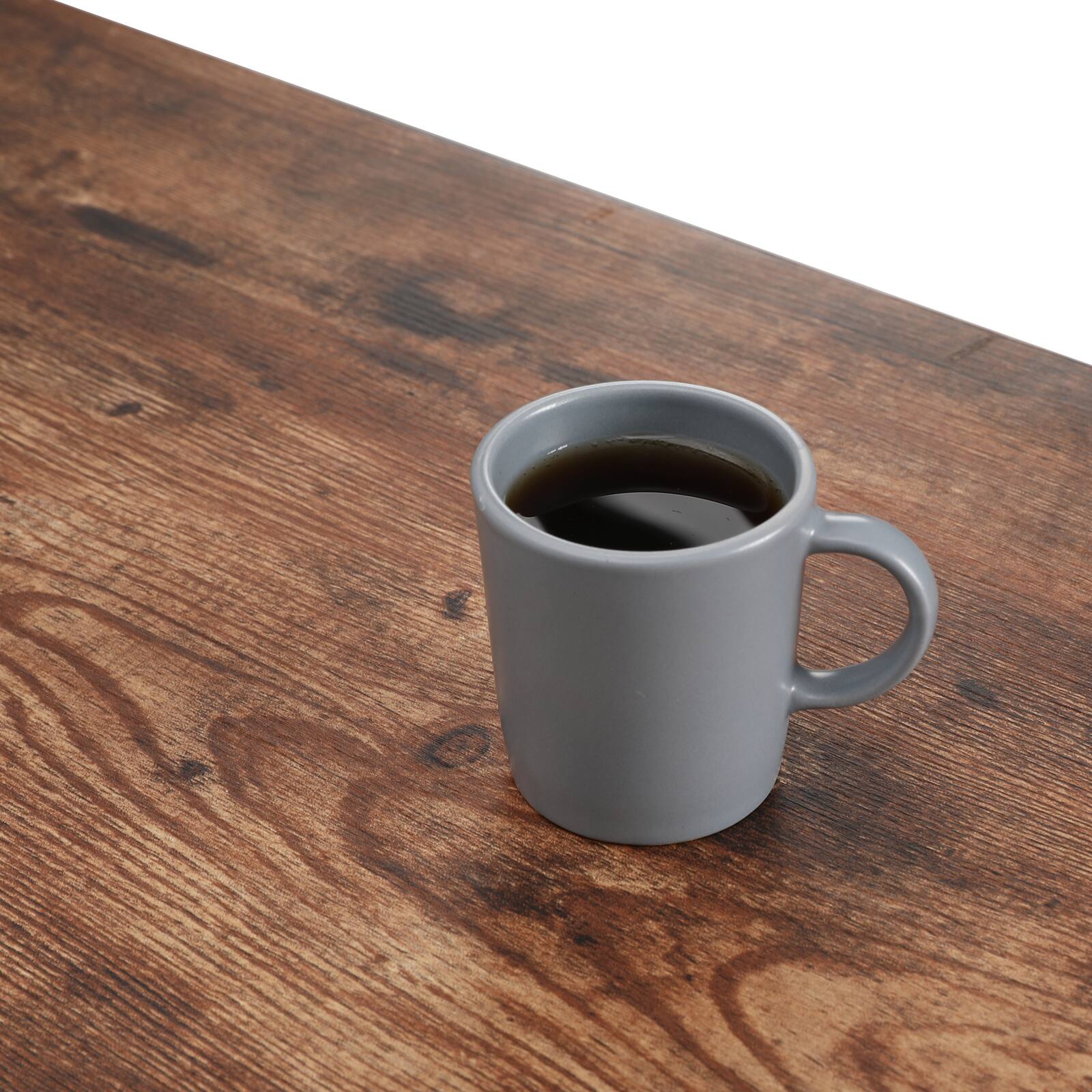 Alt View 1. Bestier - 55” Simple Wood Writing Desk with Metal Frame, Minimalist Home Office Table for Work or Study - wooden.