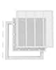 Front. VEVOR - Return Air Filter Grille, Fits W20 x H20in Duct Opening Size, Filter Included, Return Air Vent Cover for Wall - White.