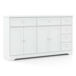 Kadyn - 59" Modern Buffet Sideboard - Coffee Bar Station Console Table - White