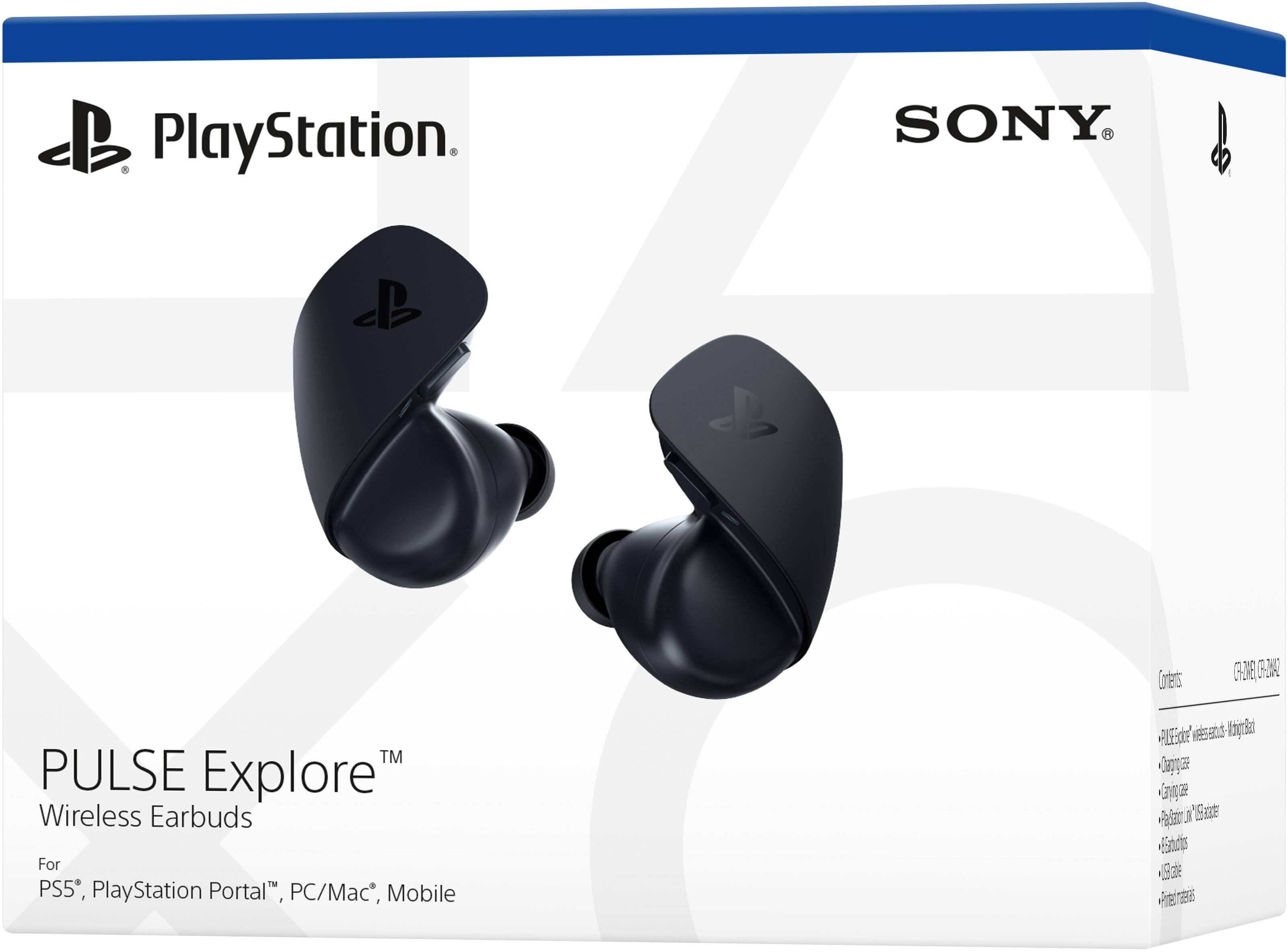 PlayStation PULSE Explore Wireless Earbuds for PS5, PlayStation Portal, PC/Mac, and Mobile.