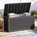 Angle. Yardgrace - 100 Gal Resin Deck Box, Lockable Patio Outdoor Storage Box for Furniture, Garden Tools, Waterproof Outside Storage Boxes - black.