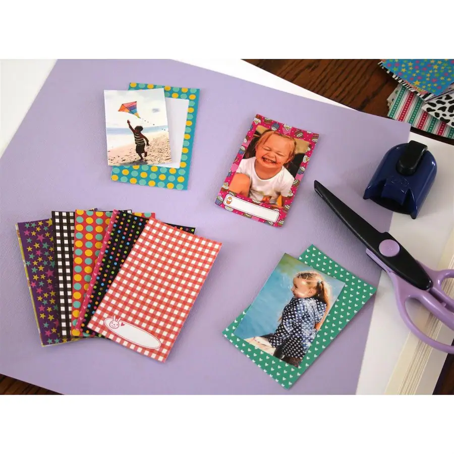 Printable Mini Paper Note Zink Colorful, Fun & Decorative Photo Border Stickers for 2