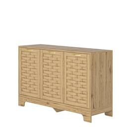 Boyel Living - Three Door Storage Cabinet Sideboard Buffet with Adjustable Shelf Accent Cabinet for Home - Wood