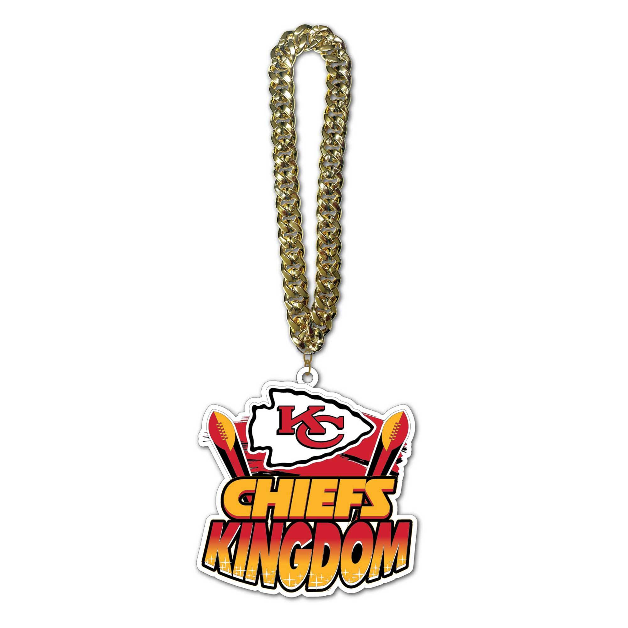 MOJO - Kansas City Chiefs Slogan Fan Chain Necklace - Red