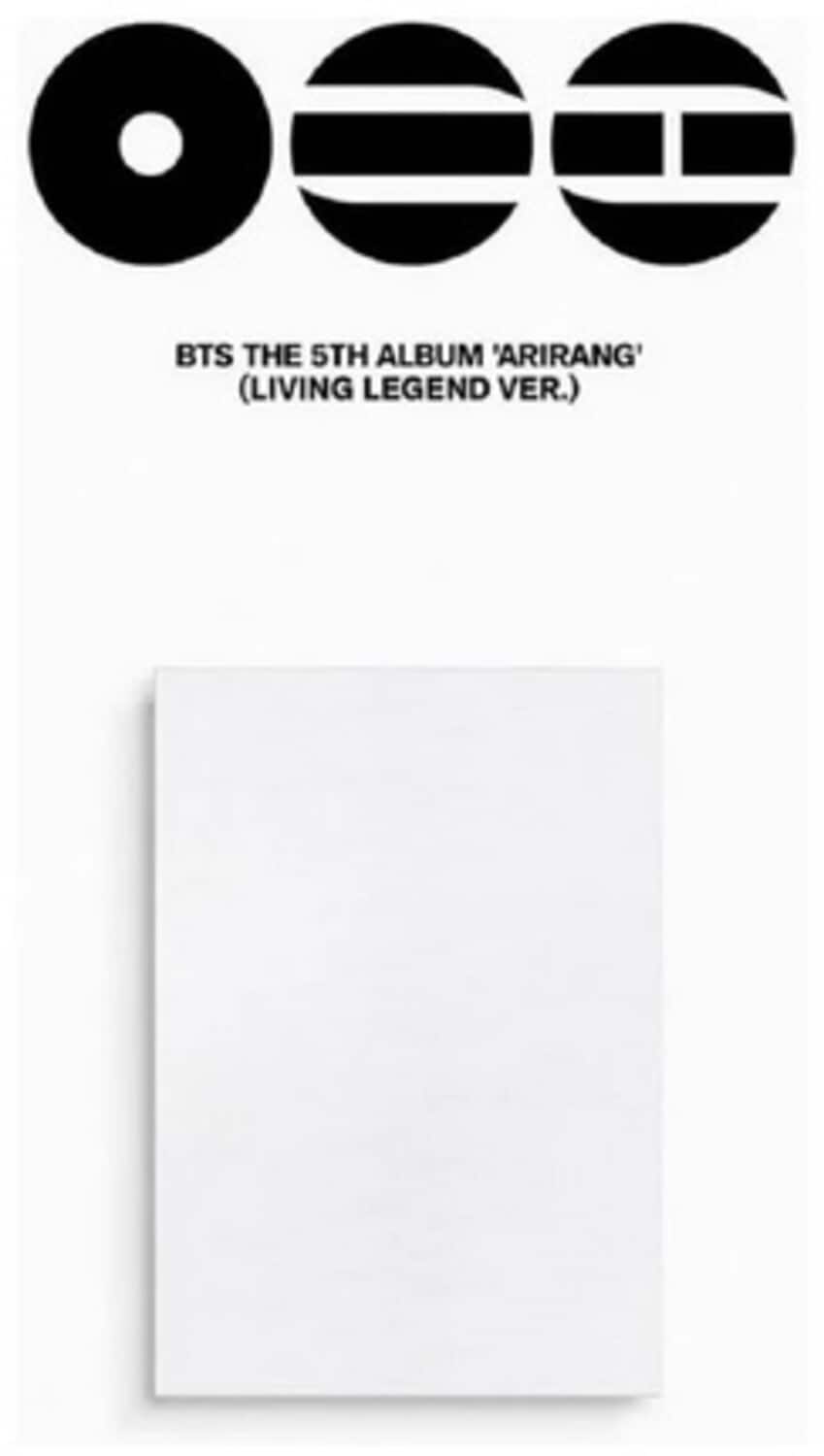 BTS THE 5TH ALBUM 'ARIRANG' (LIVING LEGEND VER.)