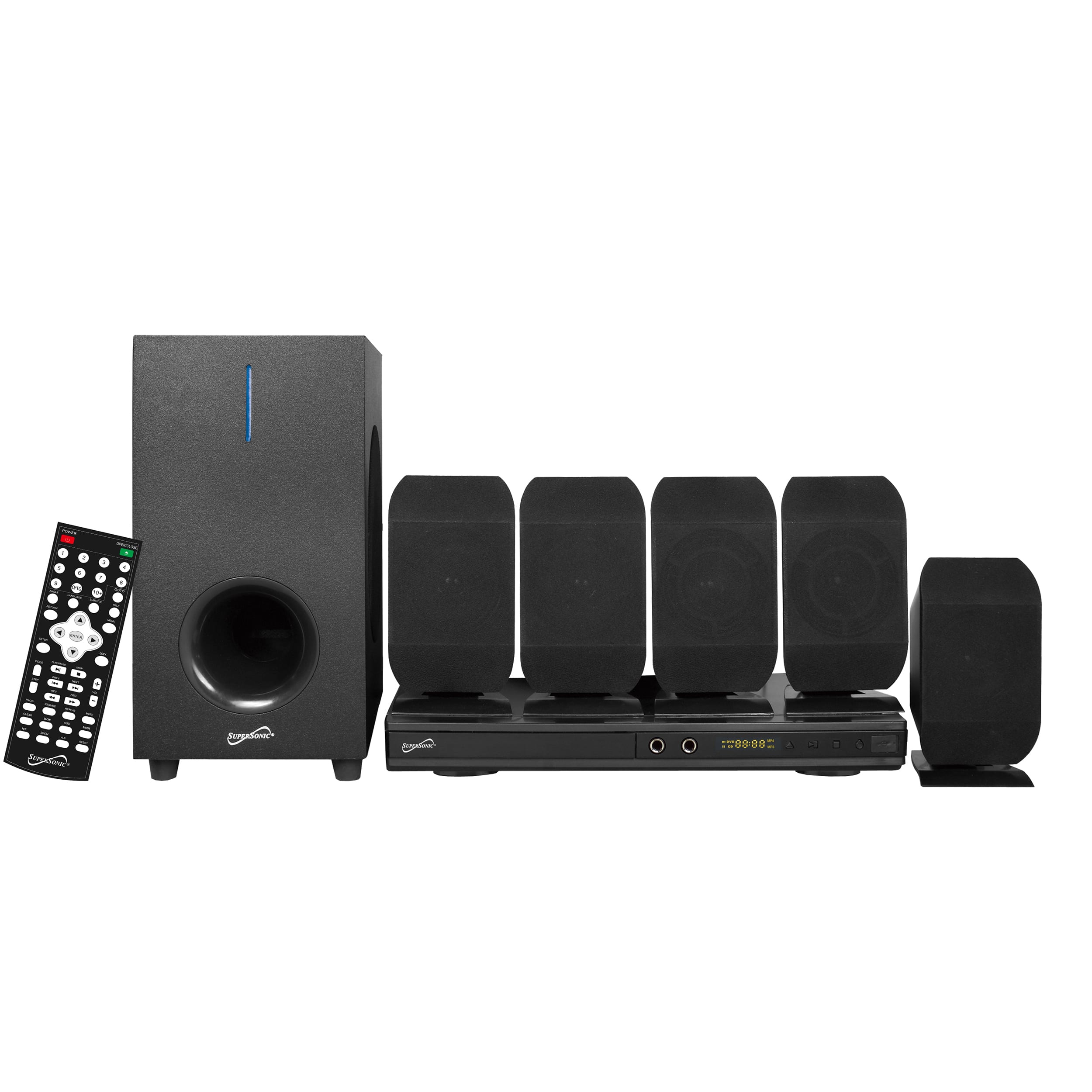 Supersonic - 5.1 Channel DVD Home Theater System with Karaoke Function - Black price history on PriceWatchPro