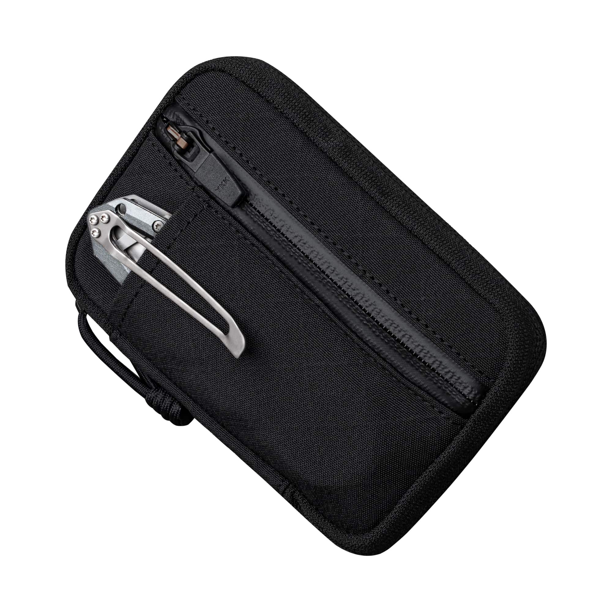 ALPAKA - EDC Organizer Pouch with 6 Slip Pockets, 5 Elastic Loops, YKK AquaGuard Zipper, X-Pac/Axogrid, HUB Compatible - Black Axogrid 300D