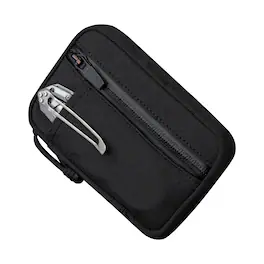 ALPAKA - EDC Organizer Pouch with 6 Slip Pockets, 5 Elastic Loops, YKK AquaGuard Zipper, X-Pac/Axogrid, HUB Compatible - Black Axogrid 300D