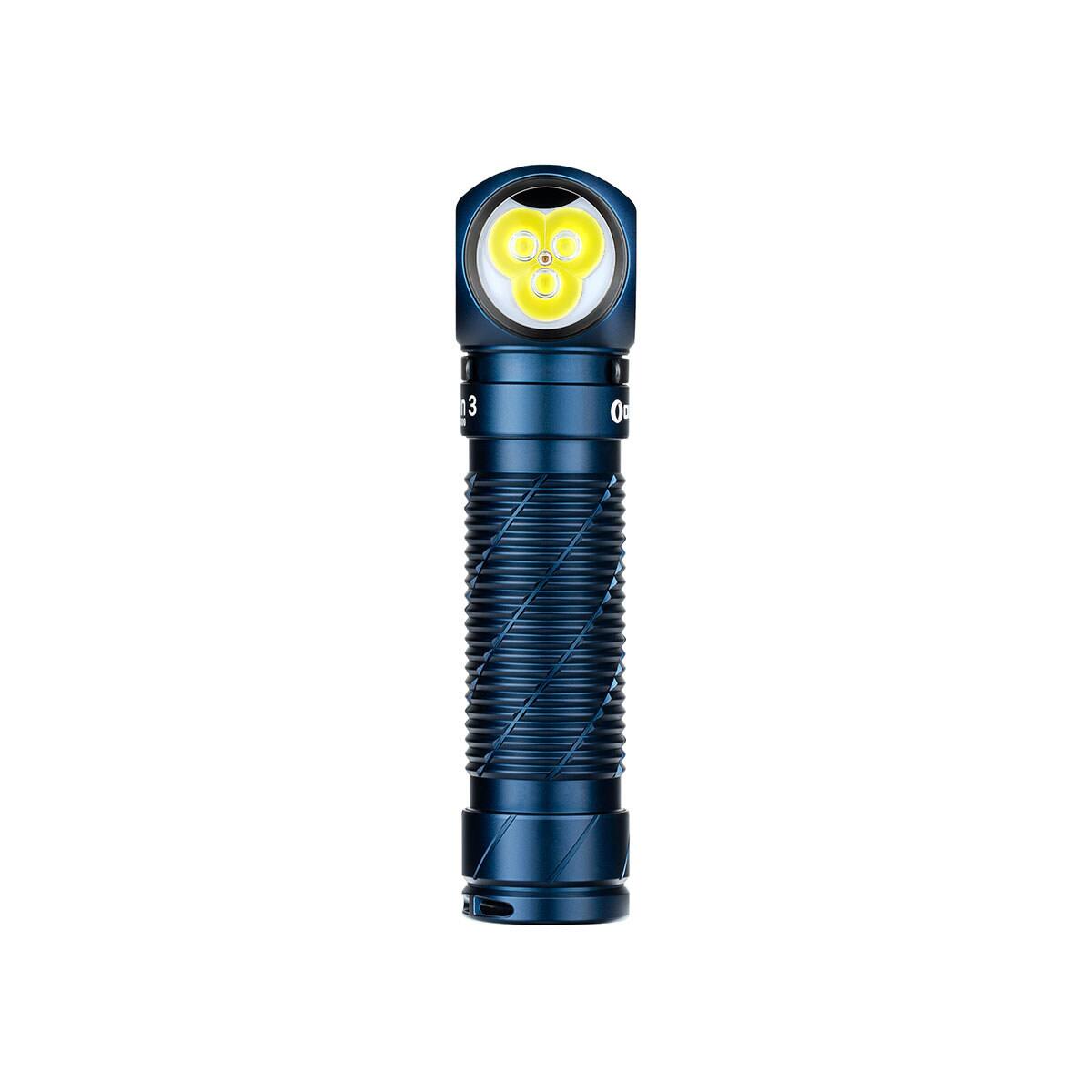 OLIGHT - Perun 3 Cool White LED Flashlight and Headband, Midnight Blue