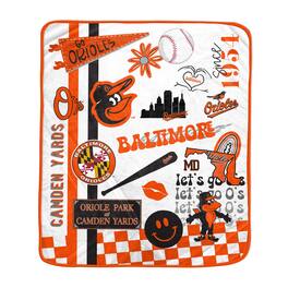 Pegasus - Baltimore Orioles 60- x 70- Fan Favorite Royal Plush Blanket - Multicolor