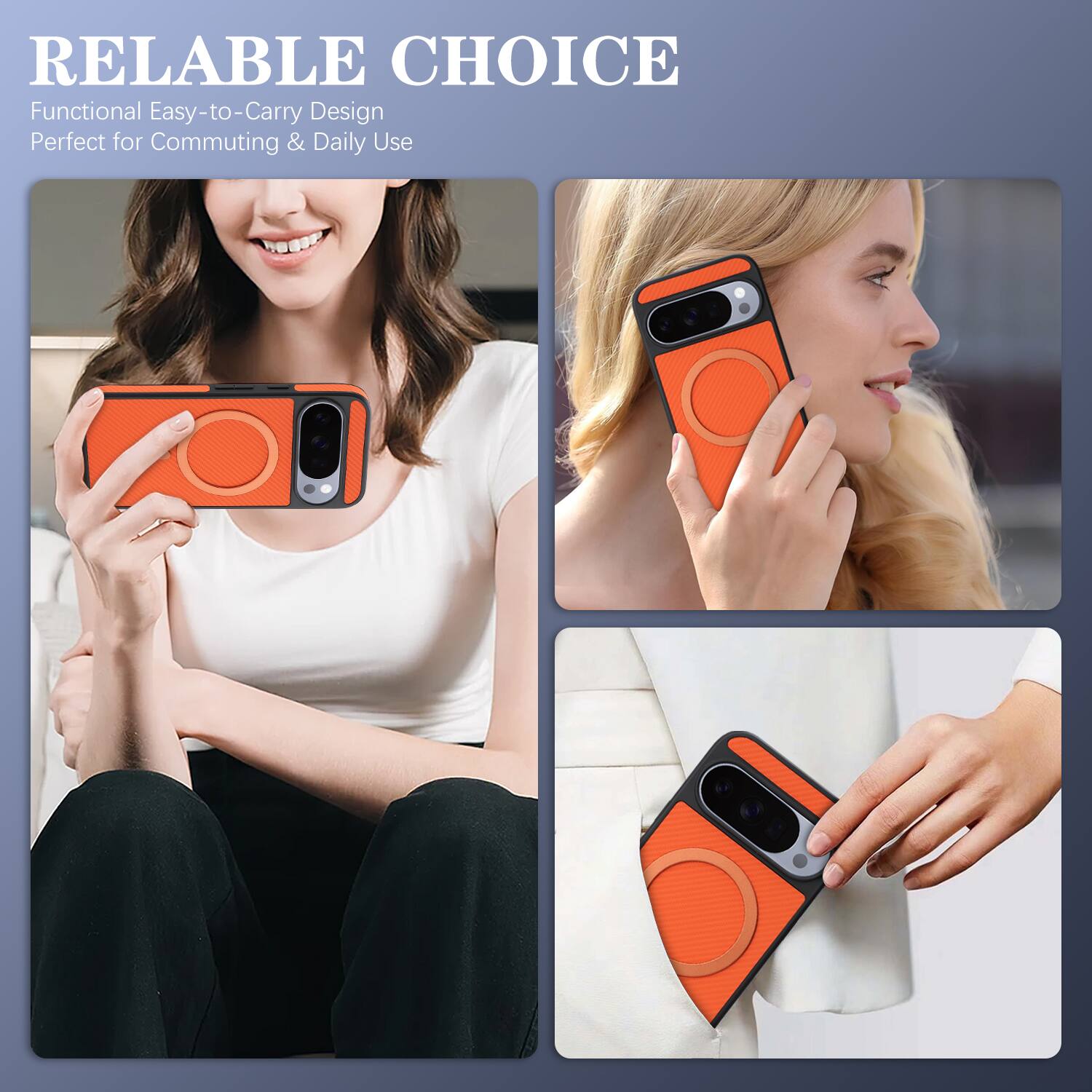 RELIABLE CHOICE  
Functional Easy-to-Carry Design  
Perfect for Commuting & Daily Use