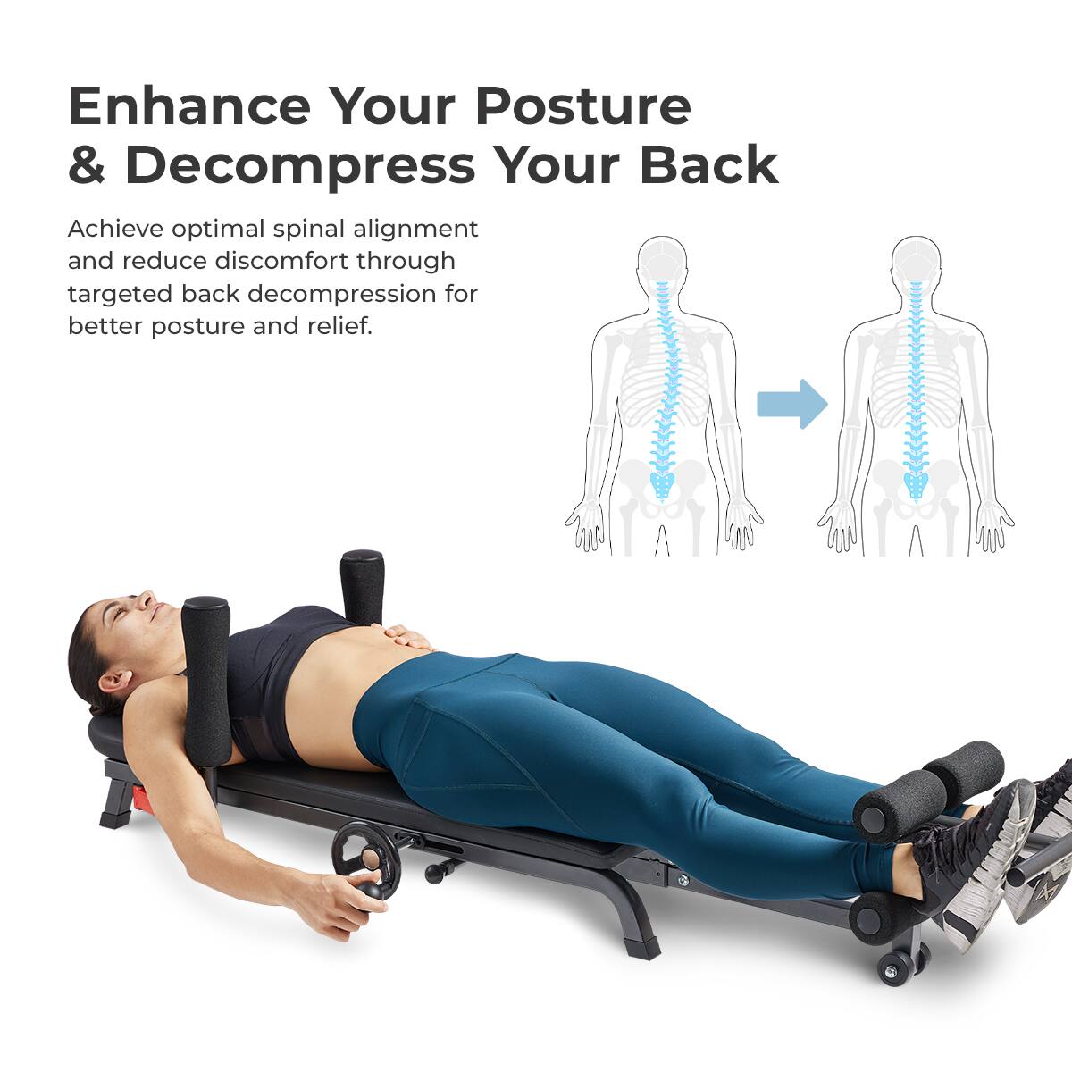 Enhance Your Posture & Decompress Your Back

Achieve optimal spinal alignment and reduce discomfort through targeted back decompression for better posture and relief.