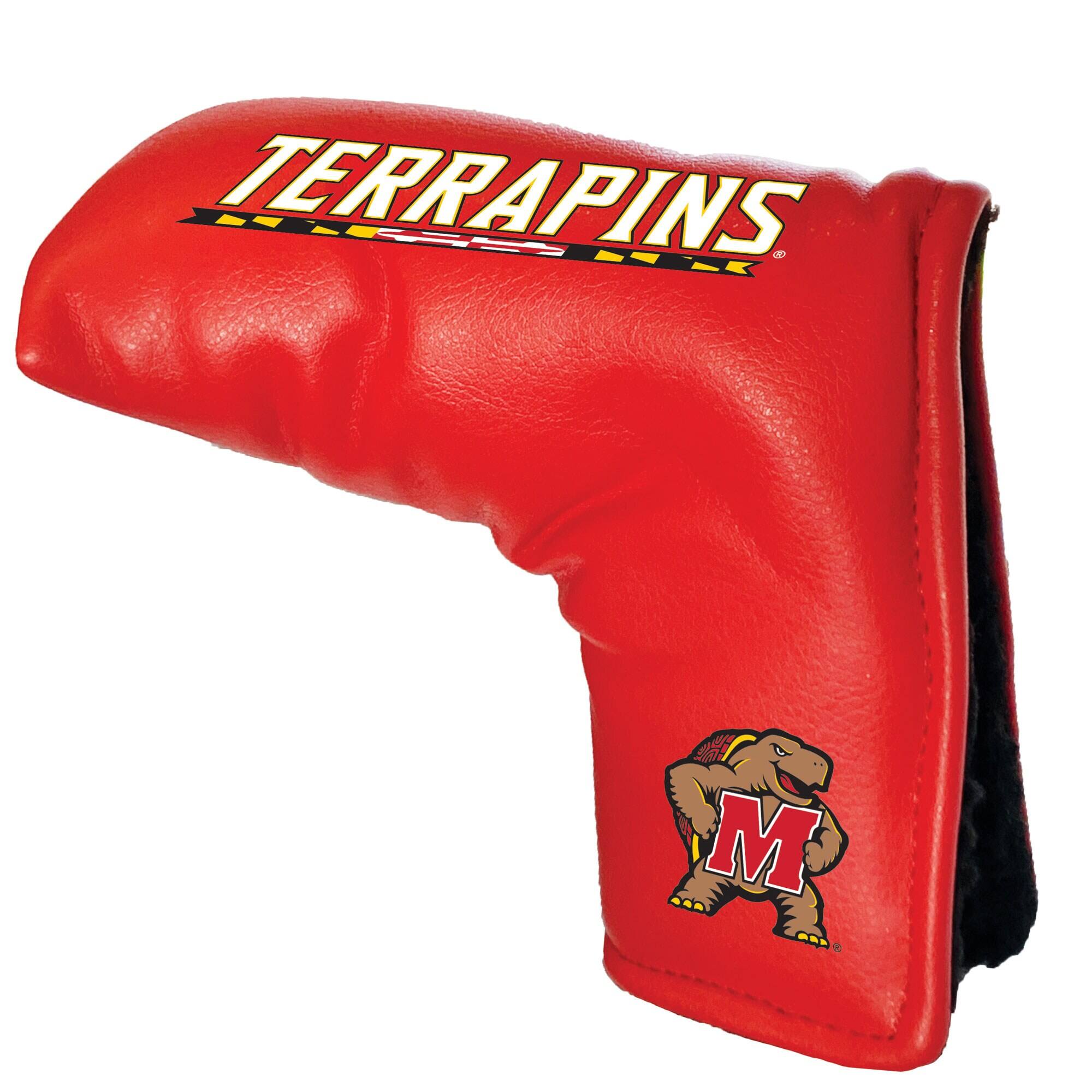 Front. Team Golf - Maryland Terrapins Tour Blade Putter Cover - Multicolor.