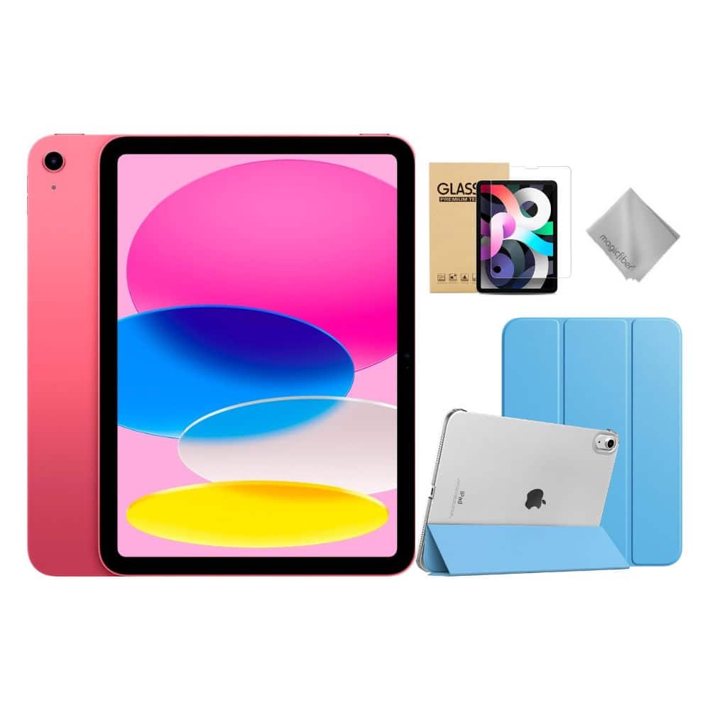 Apple 11 inch iPad A16 chip with Wi Fi 128GB With Blue Case