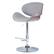 Front. Simpli Home - Marana Bentwood Adjustable Height Gas Lift Bar Stool - Stone Grey.