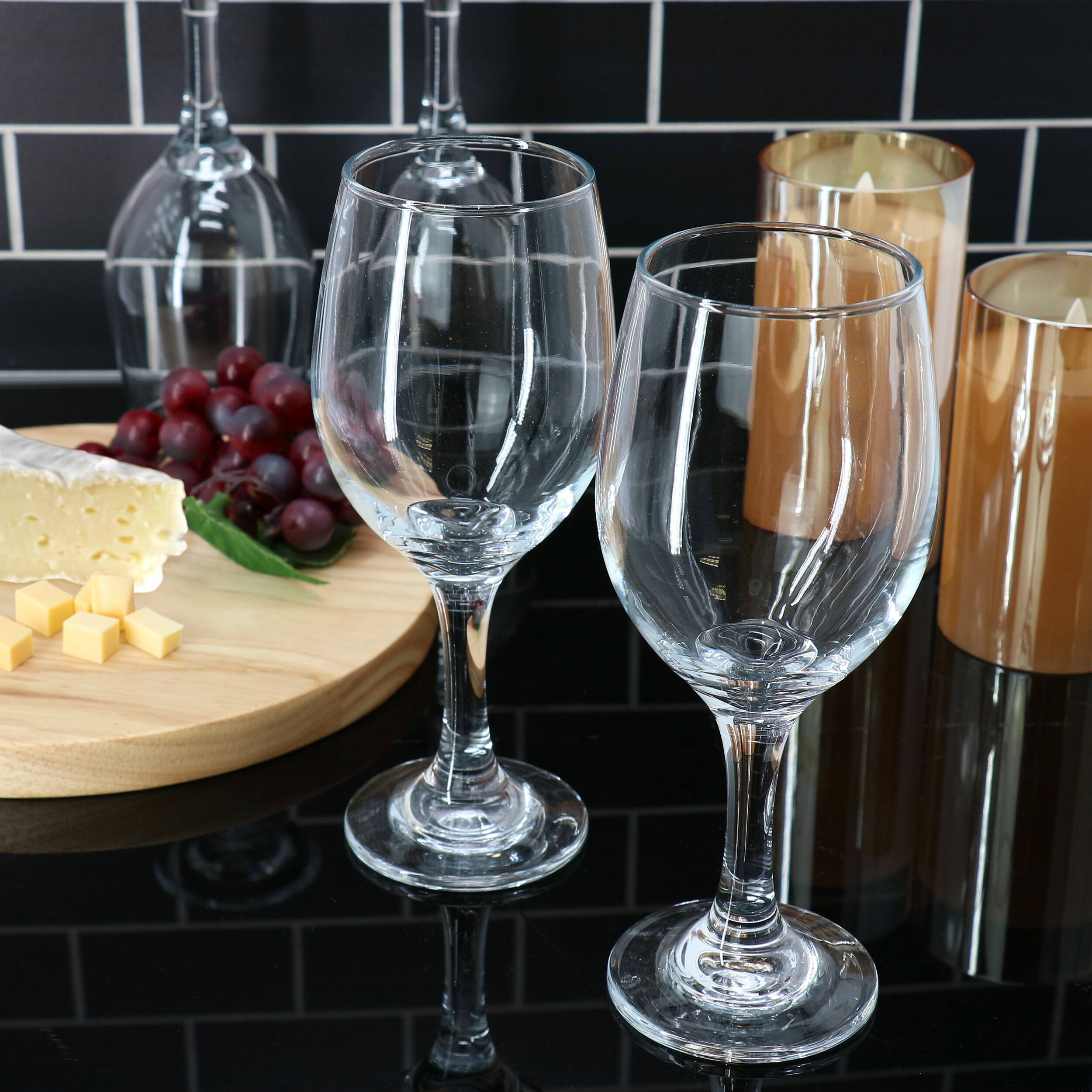 Alt View 5. Gibson - Gibson Home Belinni 4 Piece 14.2 Ounce Classic Wine Glass Set - Clear.