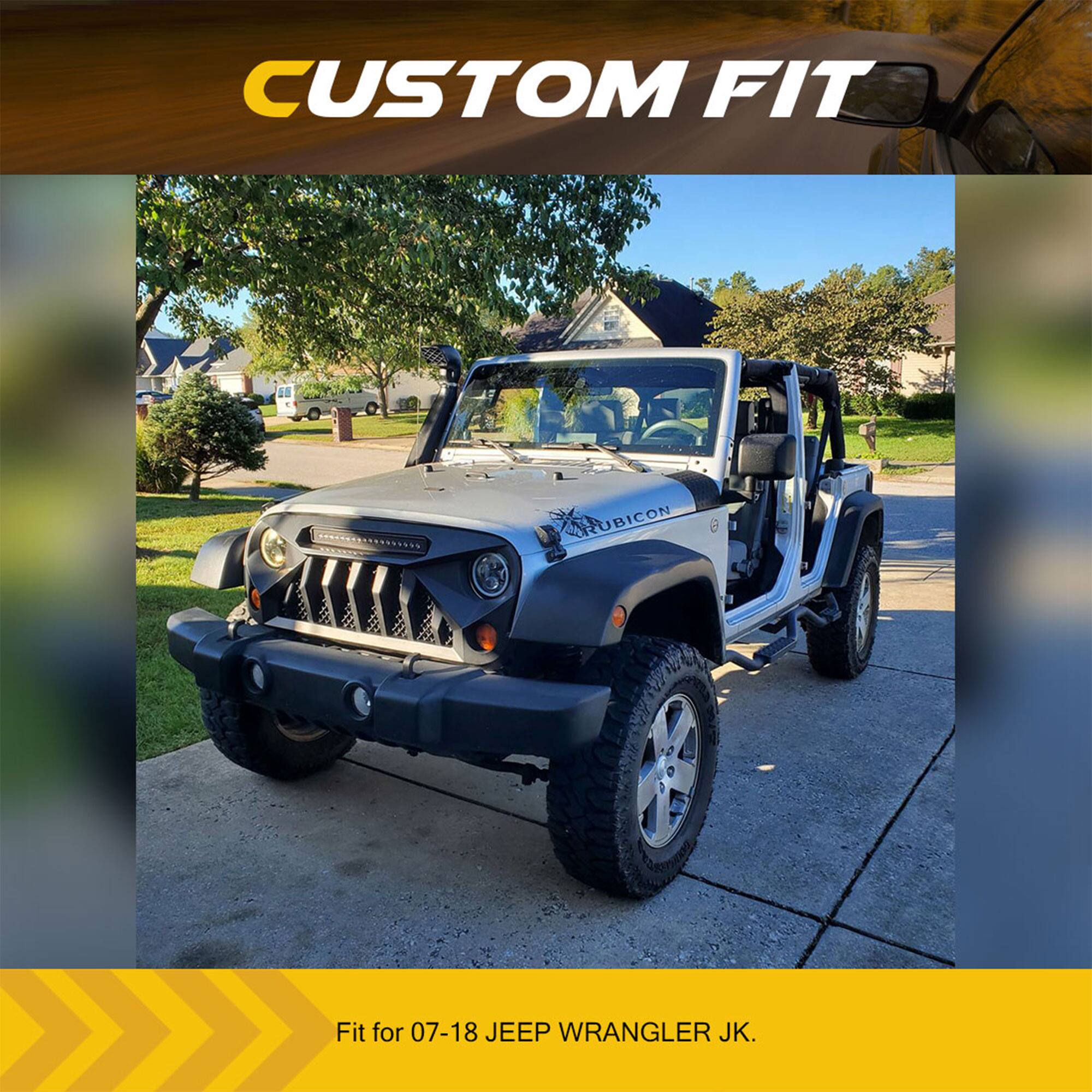 CUSTOM FIT  
Fit for 07-18 JEEP WRANGLER JK.