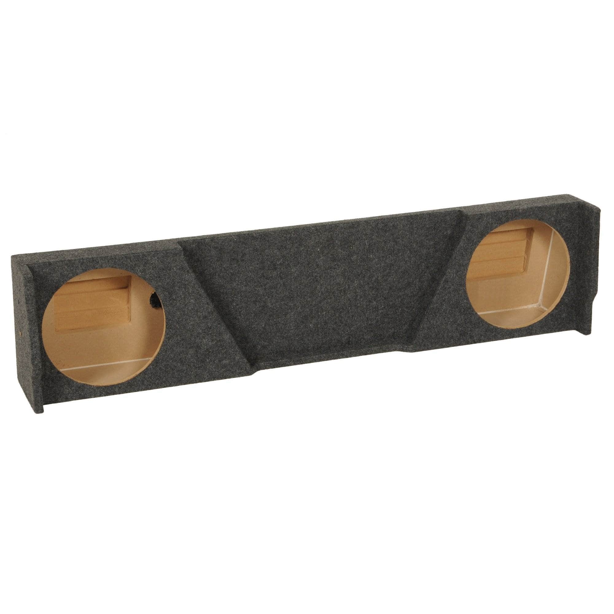 QPower - Dual 12" Sub Box for Chevy Silverado XCab and GMC Sierra XCab 2007-2013