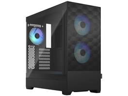 Fractal Design - Pop Air RGB Black TG ATX High-Airflow Clear Tempered Glass Window Mid Tower Computer Case - Black