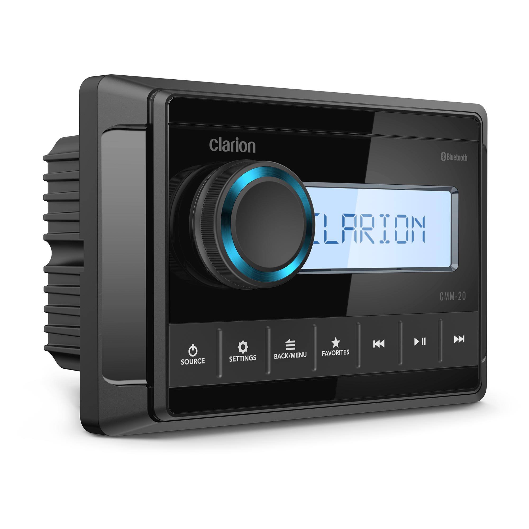 Clarion Bluetooth ILARION CMM-20 SOURCE BACK/MENU FAVORITES SETTINGS
