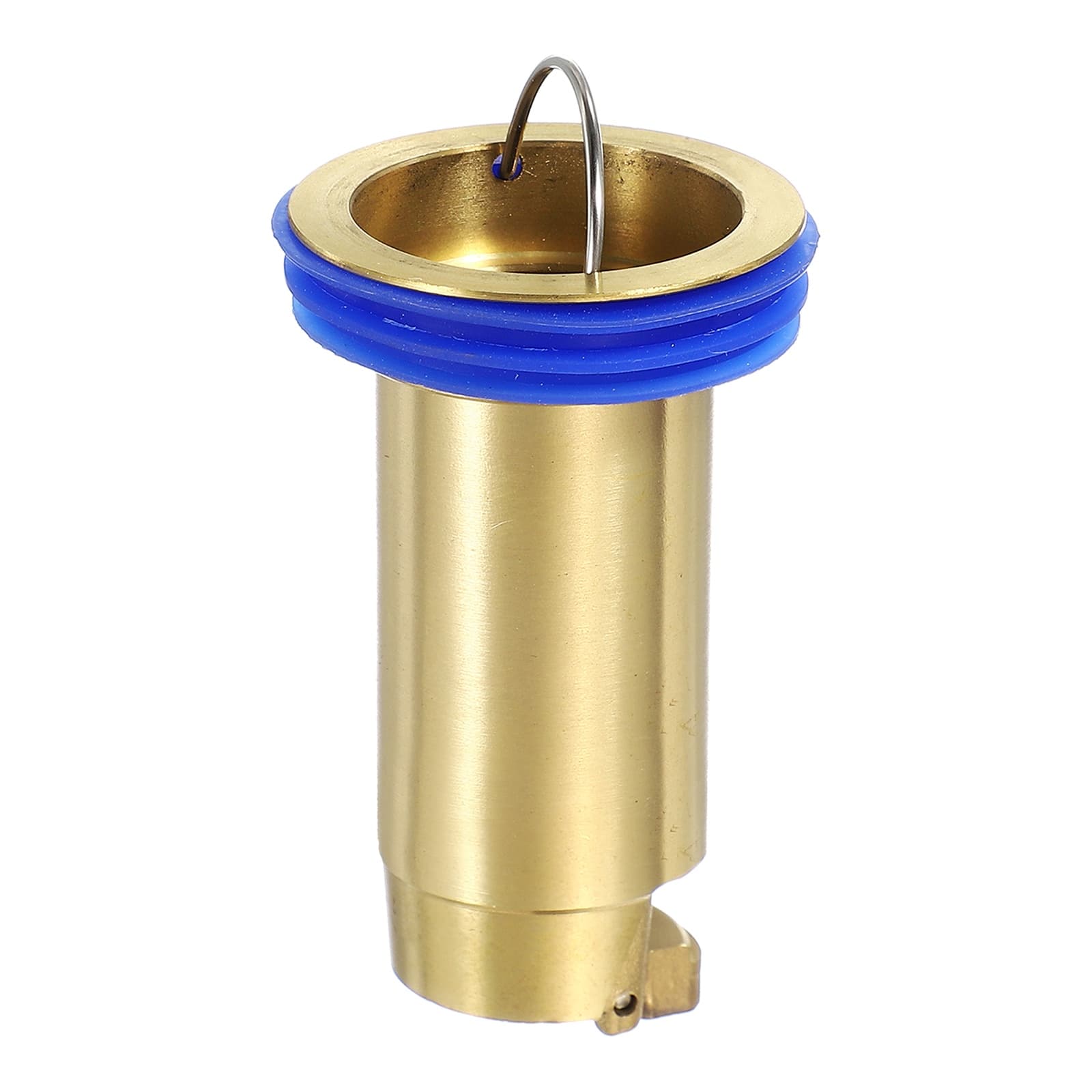 Unique Bargains - Odor Proof Floor Drain, 2.8" Brass Floor Drain Cover Shower Plug Drain Backflow Preventer for Pipes Tubes Bathroom - Gold