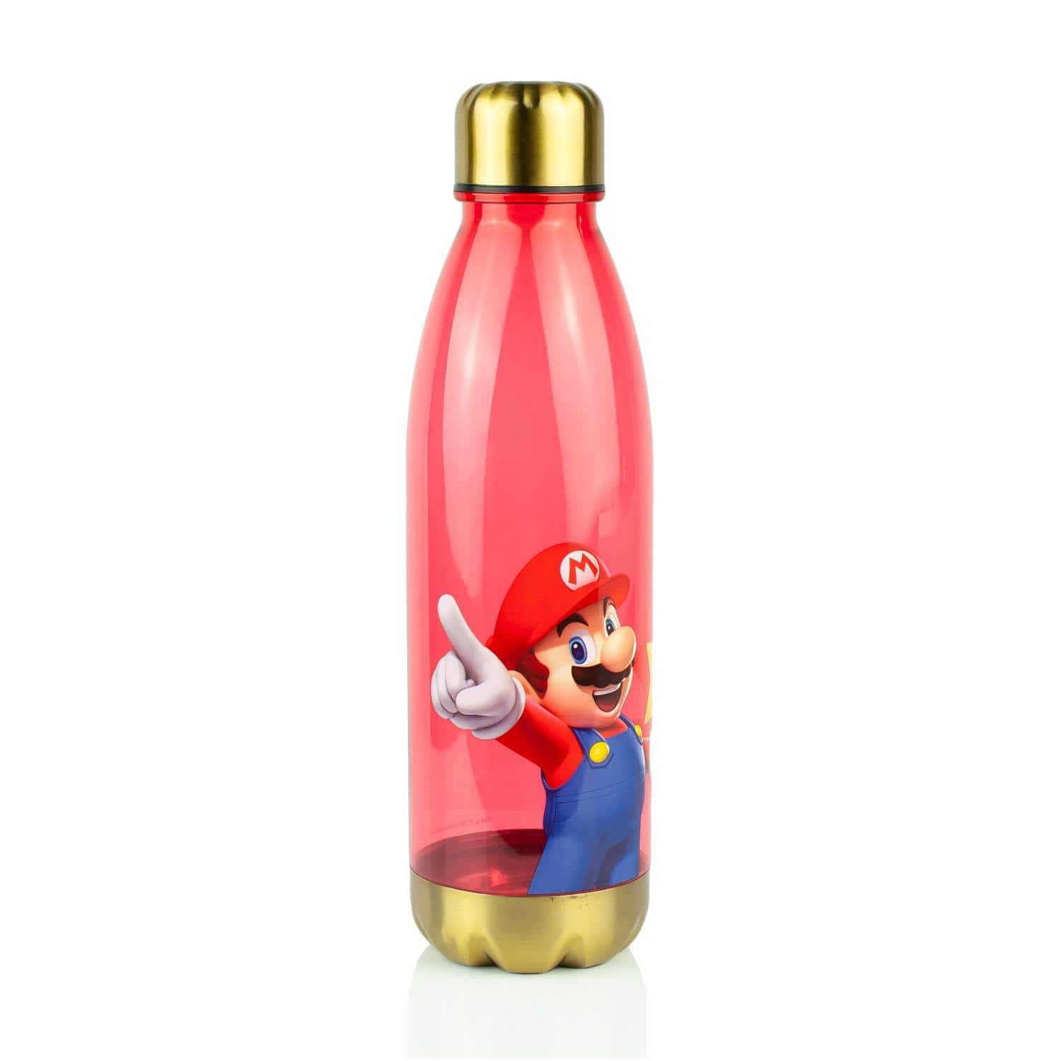 Super Mario Bros. - Super Mario Bros Plastic Water Bottle | 20 oz - Red