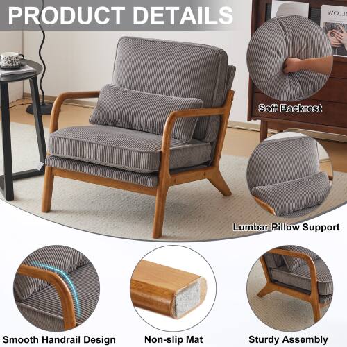 PRODUCT DETAILS

- Soft Backrest
- Lumbar Pillow Support
- Smooth Handrail Design
- Non-slip Mat
- Sturdy Assembly