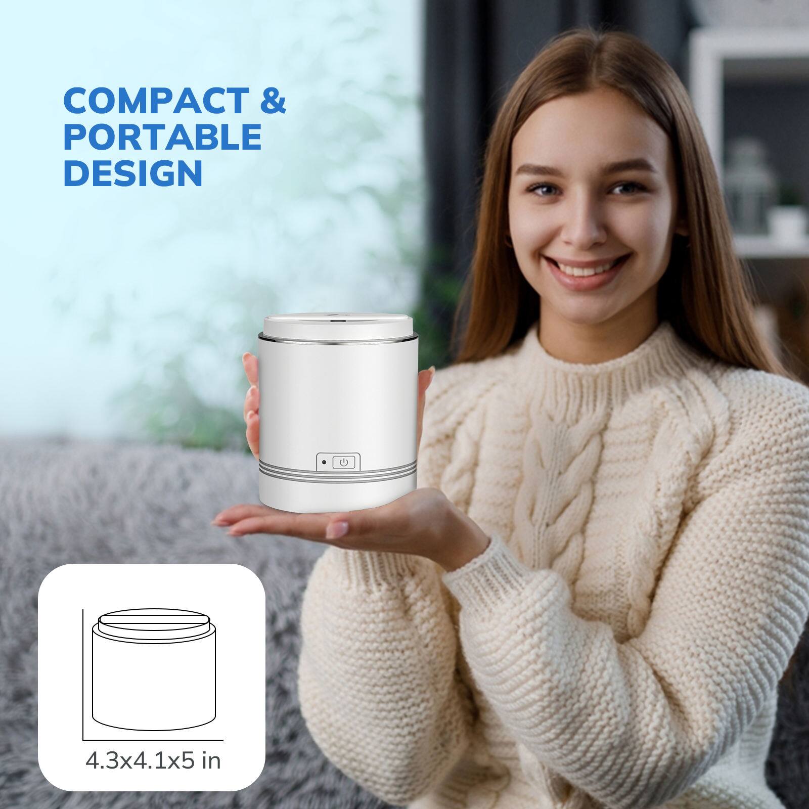 COMPACT & PORTABLE DESIGN  
4.3x4.1x5 in