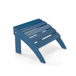 FODINGHILL - HDPE Adirondack Ottoman, All weather Footrest for Patio & Garden - Blue