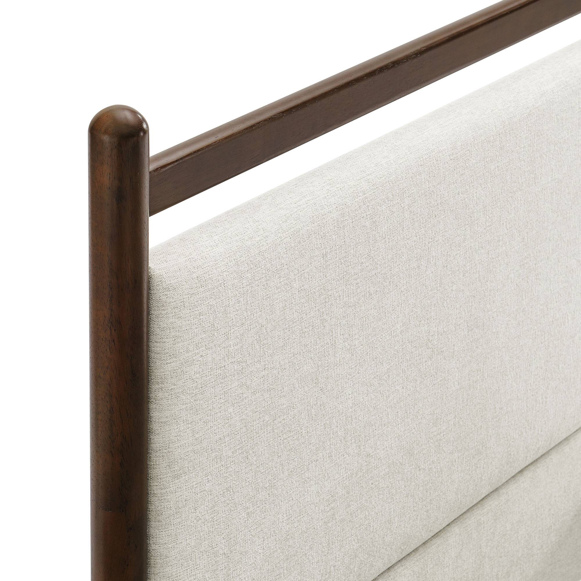 Alt View 5. Modway - Ginny Platform Bed Frame by Modway - Wenge Heathered Ivory.