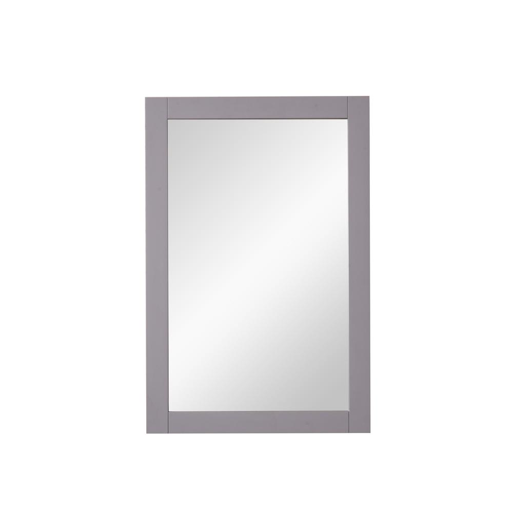 Left. Elegant Decor - Saturn 22 In. Contemporary Mirror In Light Grey - Medium Grey.