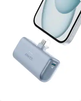 Anker - iPhone 17 Portable Charger Nano Power Bank - Blue