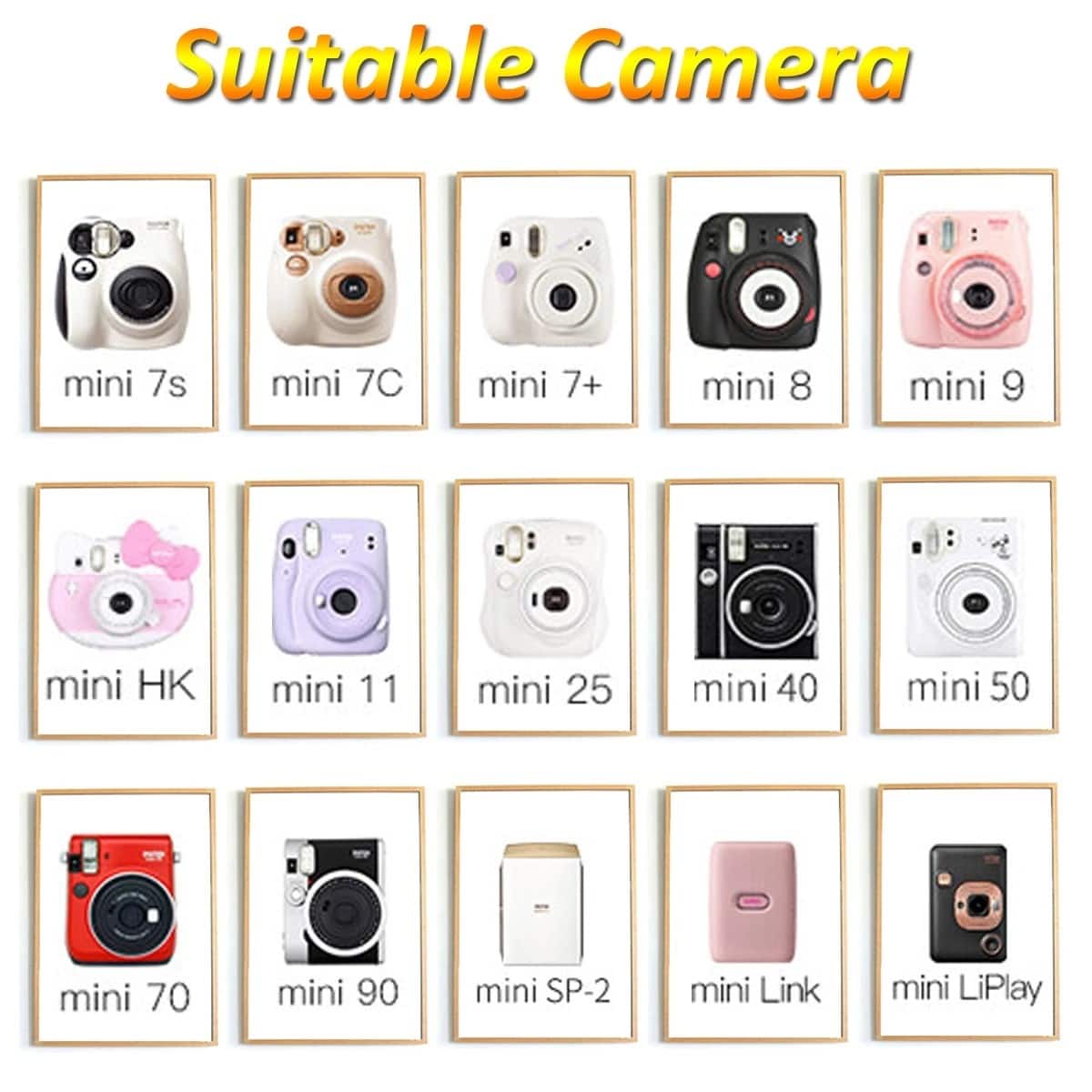 Fujifilm Instax Mini Instant Film for Fuji 7s 8 9 11 25 70 SP 1 SP