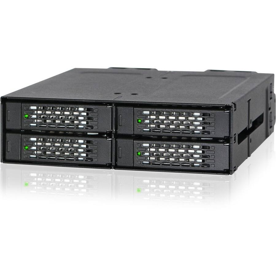 Alt View 2. Icy Dock - ToughArmor MB699VP-B V3 Drive Enclosure for 5.25" PCI Express NVMe 4.0, U.2, U.3 - SFF-8612 OCuLink Host Interface Inter.
