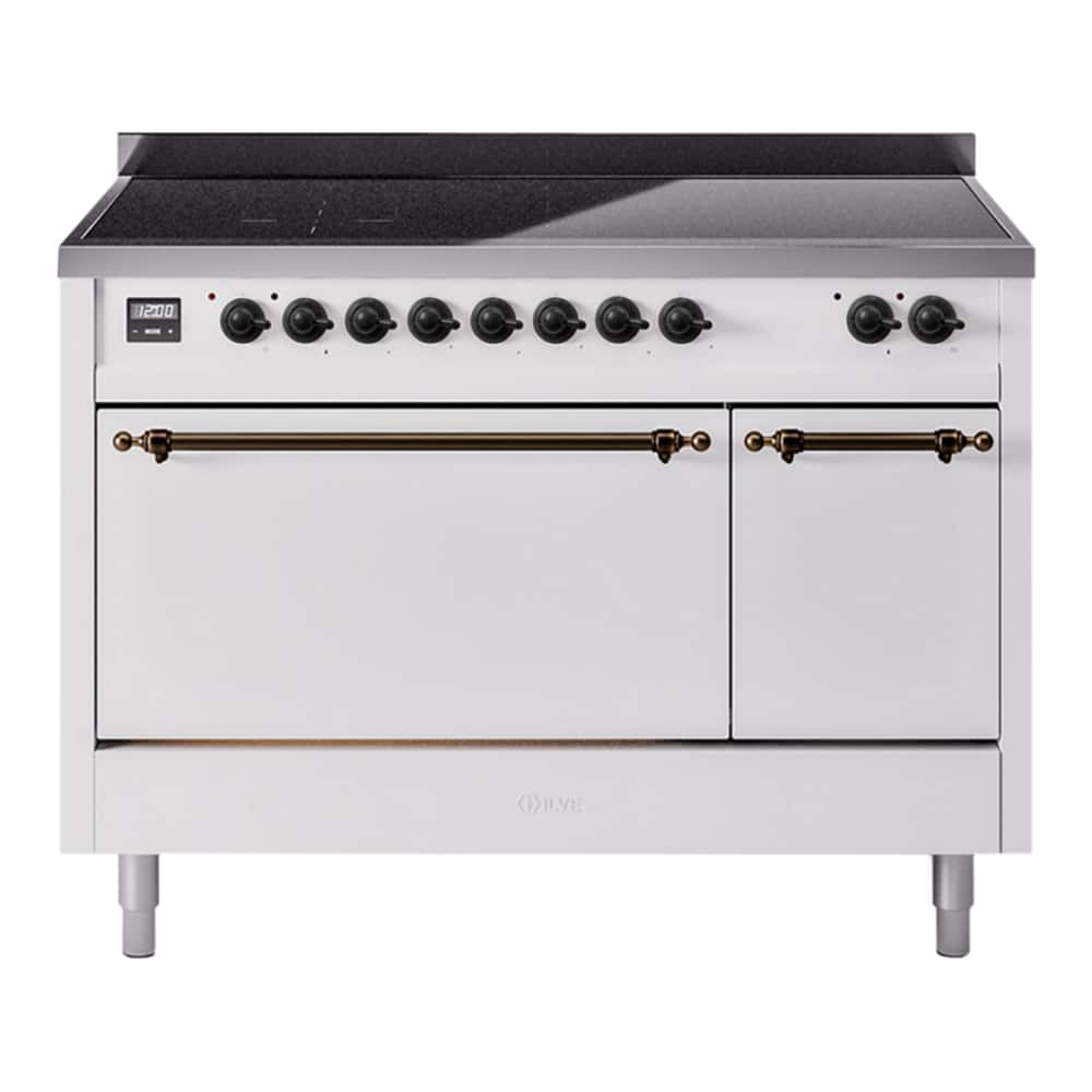ILVE - Nostalgie II 48 inch Induction Range with 6 Induction Elements - White