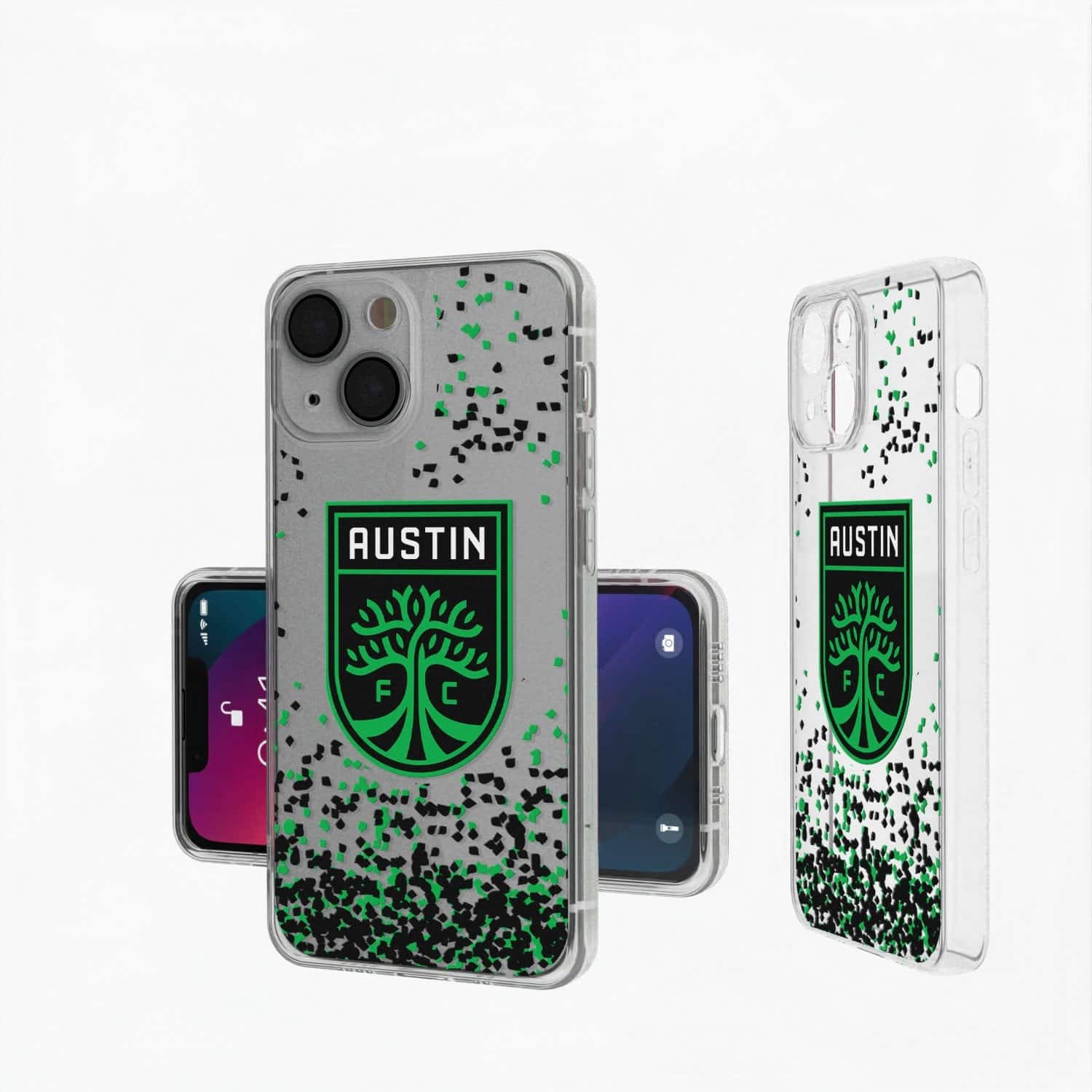Keyscaper - MLS - Austin FC iPhone Confetti Design Clear Case - 12/12 Pro - Multicolor price history on PriceWatchPro