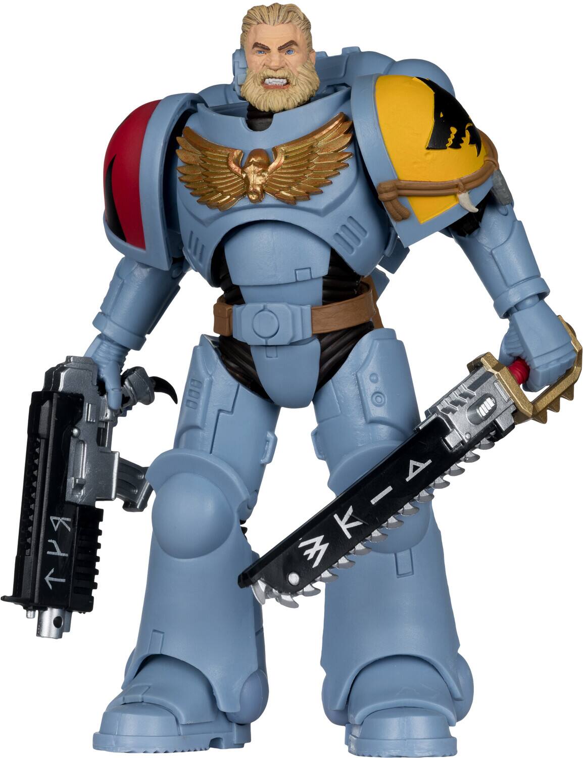 Alt View 1. McFarlane Toys - McFarlane - Warhammer 40K - Space Wolves - 7" Grey Hunter Action Figure   - COLLECTIBLES - Multicolor.