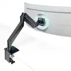 Front. Mount-It! - Heavy-Duty Single Monitor Desk Mount with Gas Spring Arm, Adjustable Height & Tilt for 13"–57" - Black.