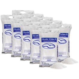 U.S. Silica - 50 Pound Mystic White II Swimming Pool Filter Sand, White, 10 Pack