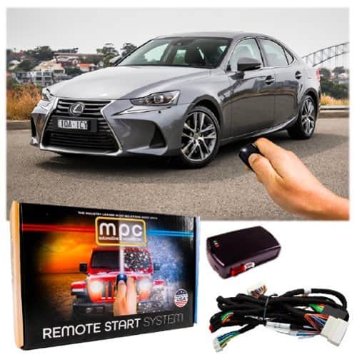 MPC - Plug-n-Play OEM Remote Activated Remote Start Kit For 2016-2020 Lexus IS300 - Black