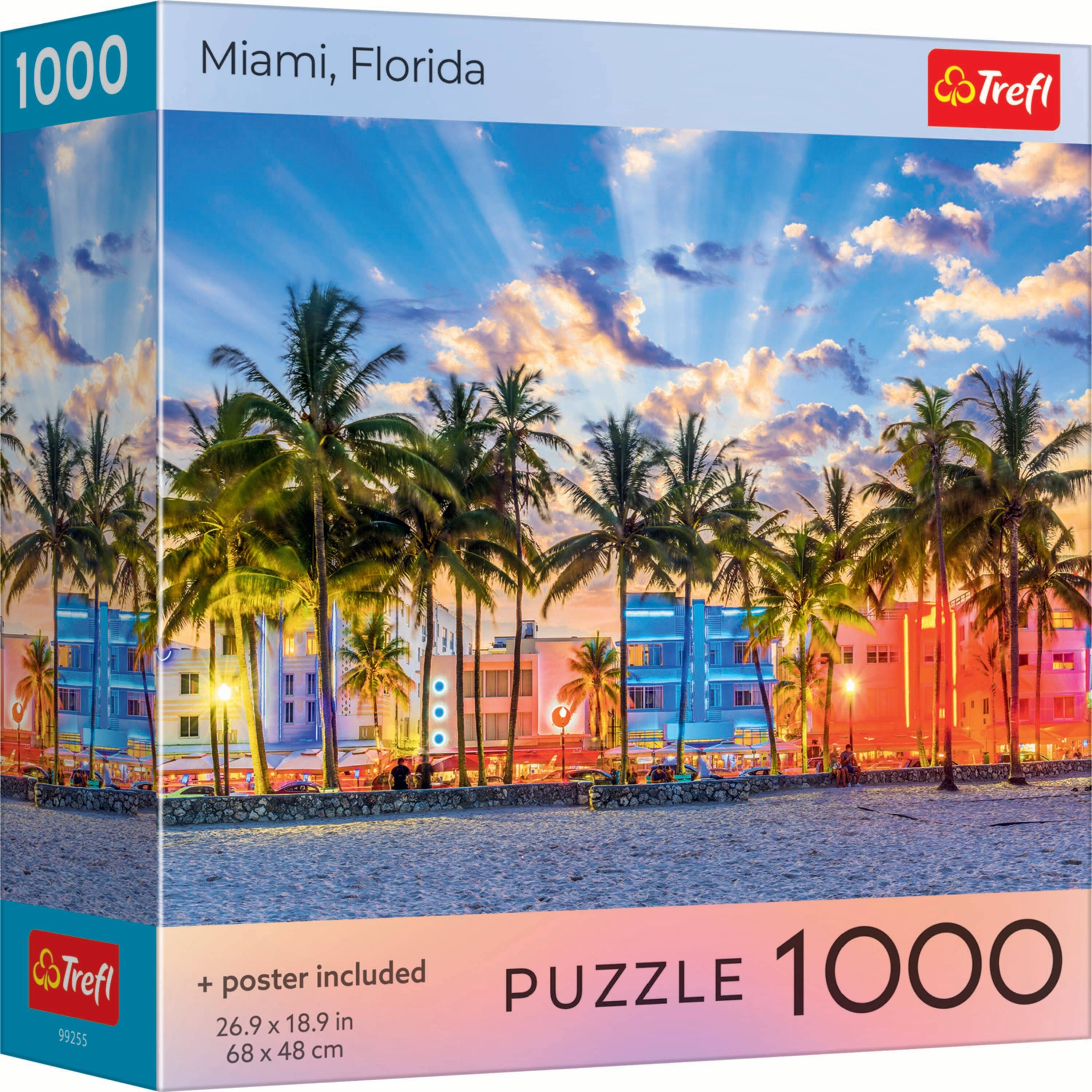 Trefl - Red Miami, Florida 1000 Piece Puzzle