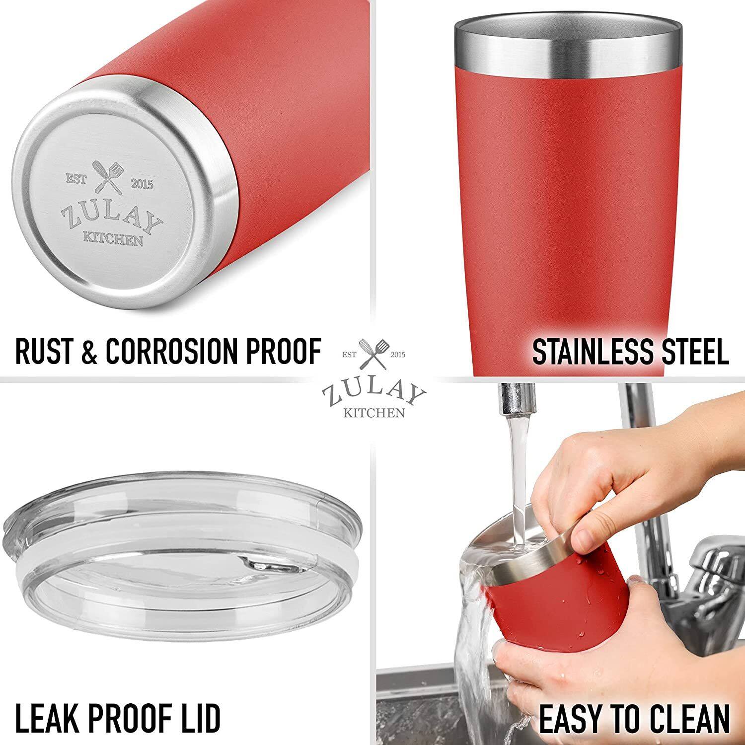 EST 2015 ZULAY KITCHEN  
RUST & CORROSION PROOF  
STAINLESS STEEL  
LEAK PROOF LID  
EASY TO CLEAN